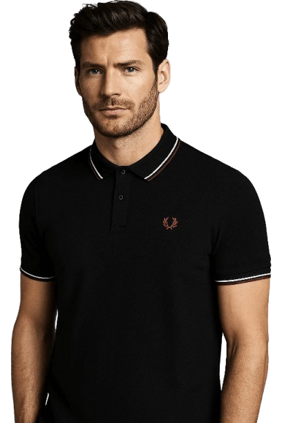 BLACK poloshirt